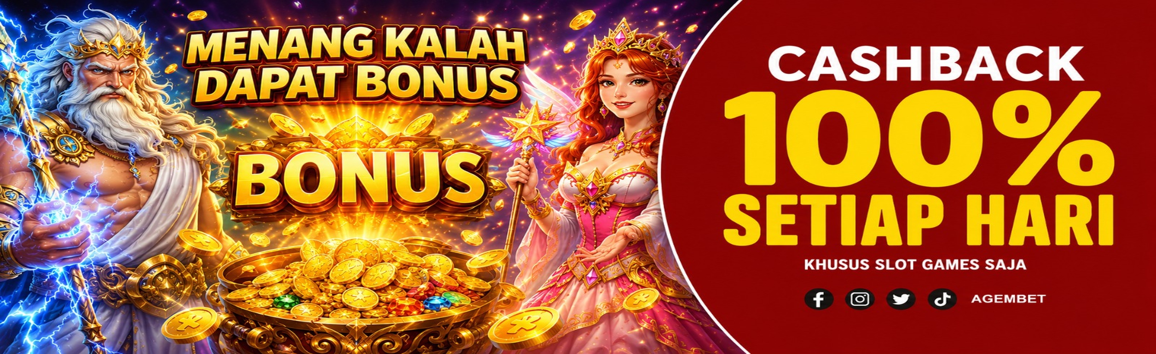 CASHBACK 100% SETIAP HARI